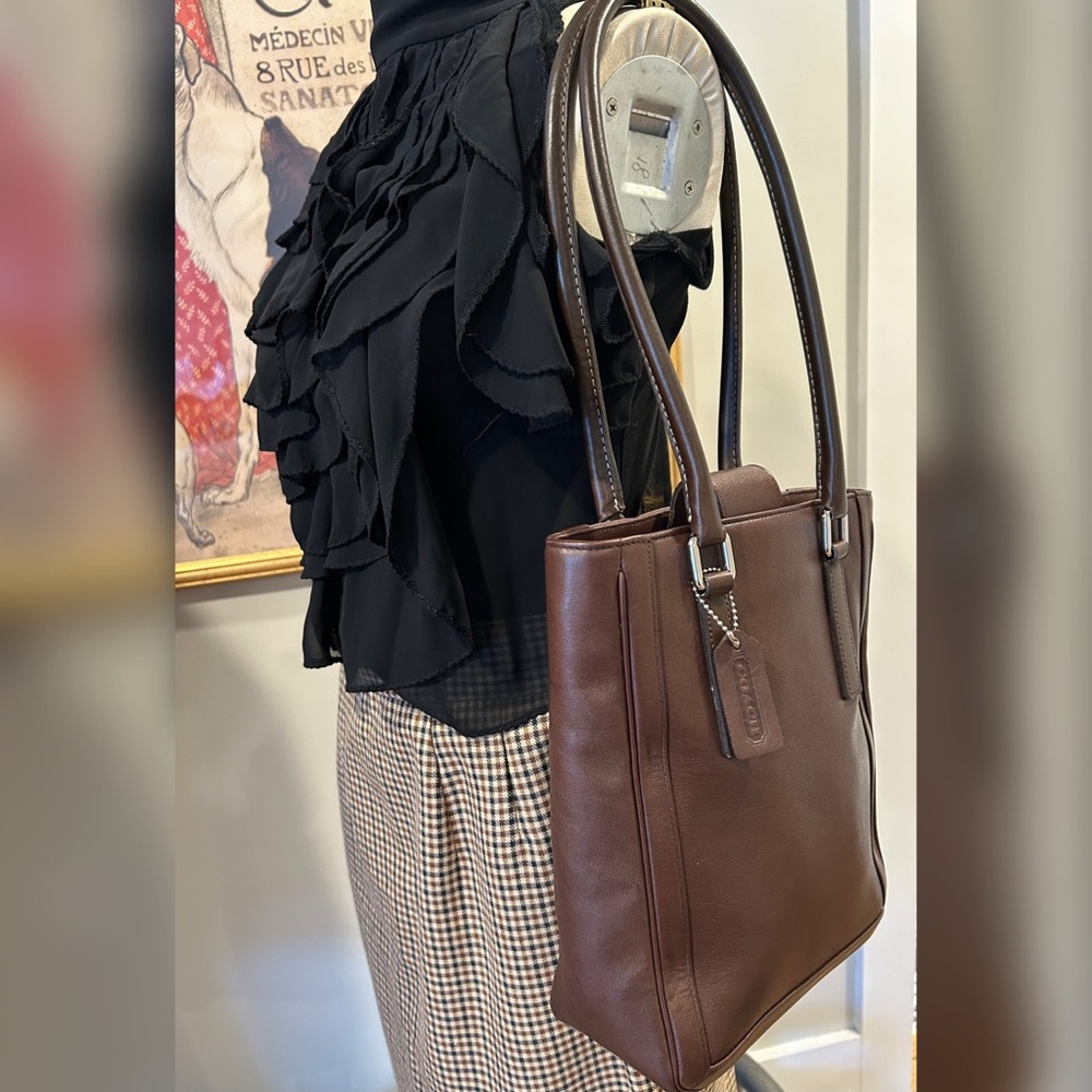 SOLD Vintage Y2K Coach 9422 Legacy Slim Bucket Tote Mahogany